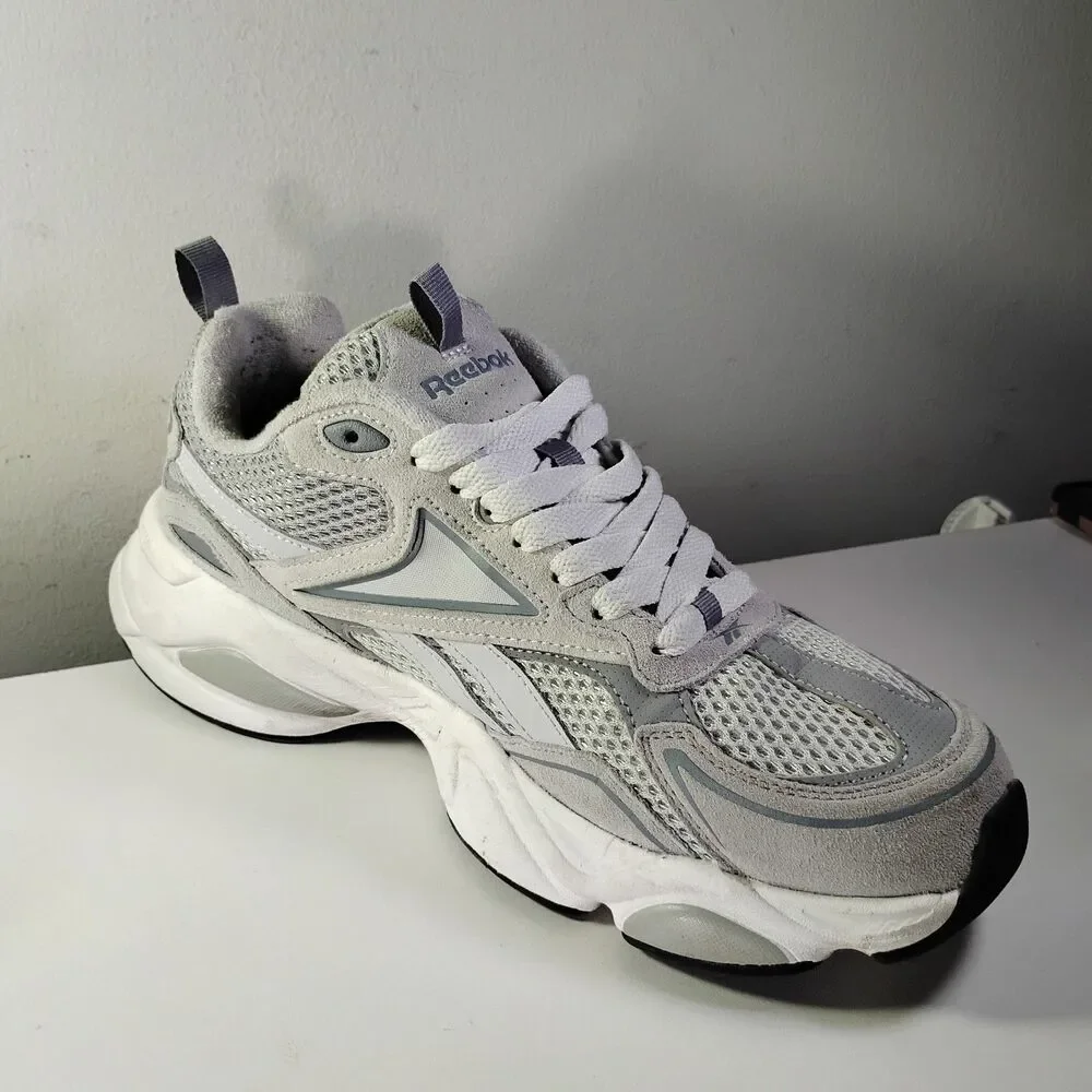 Reebok Royal Charge Sneaker Men US 10.5 Chunky Gray White Casual Lifestyle Shoes